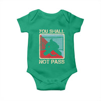 Ice Hockey Goalie Vintage Retro Gift Baby Onesie You Shall Not Pass - Wonder Print Shop