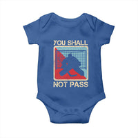 Ice Hockey Goalie Vintage Retro Gift Baby Onesie You Shall Not Pass - Wonder Print Shop