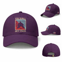 Ice Hockey Goalie Vintage Retro Gift Baseball Cap You Shall Not Pass