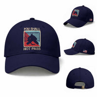 Ice Hockey Goalie Vintage Retro Gift Baseball Cap You Shall Not Pass