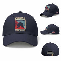 Ice Hockey Goalie Vintage Retro Gift Baseball Cap You Shall Not Pass