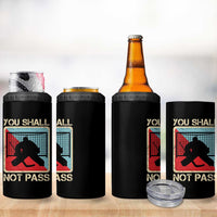 Ice Hockey Goalie Vintage Retro Gift 4 in 1 Can Cooler Tumbler You Shall Not Pass - Wonder Print Shop