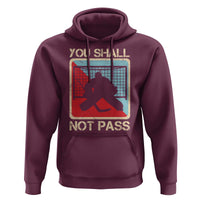 Ice Hockey Goalie Vintage Retro Gift Hoodie You Shall Not Pass - Wonder Print Shop