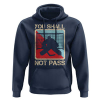 Ice Hockey Goalie Vintage Retro Gift Hoodie You Shall Not Pass - Wonder Print Shop