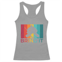 Vintage Ice Hockey Goalie Racerback Tank Top Bring It Quote Gift For Fan - Wonder Print Shop