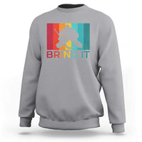 Vintage Ice Hockey Goalie Sweatshirt Bring It Quote Gift For Fan - Wonder Print Shop