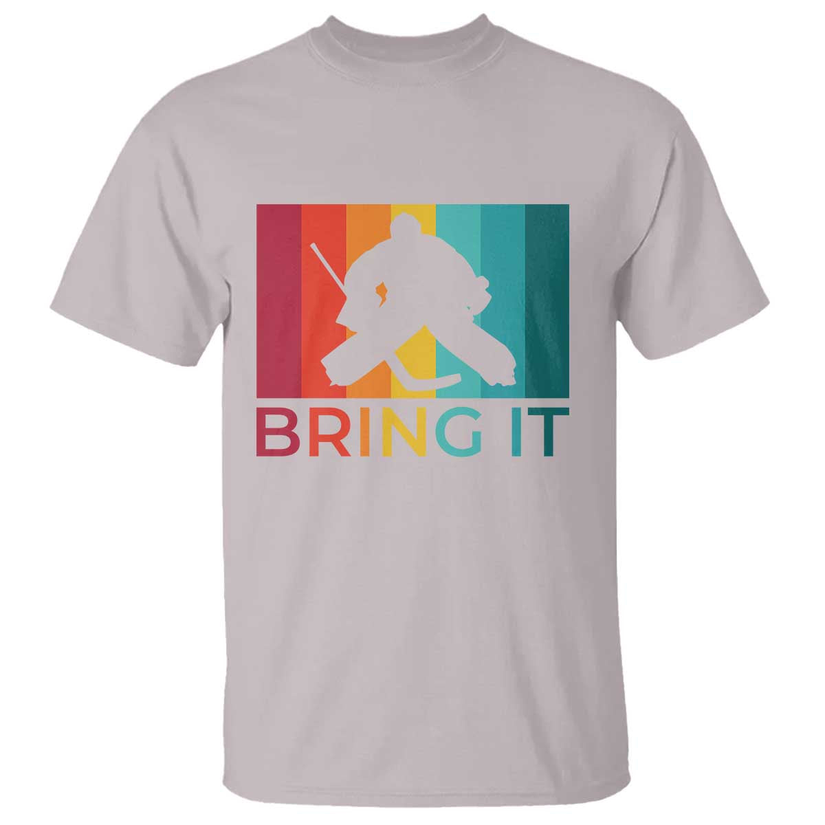 Vintage Ice Hockey Goalie T Shirt Bring It Quote Gift For Fan - Wonder Print Shop