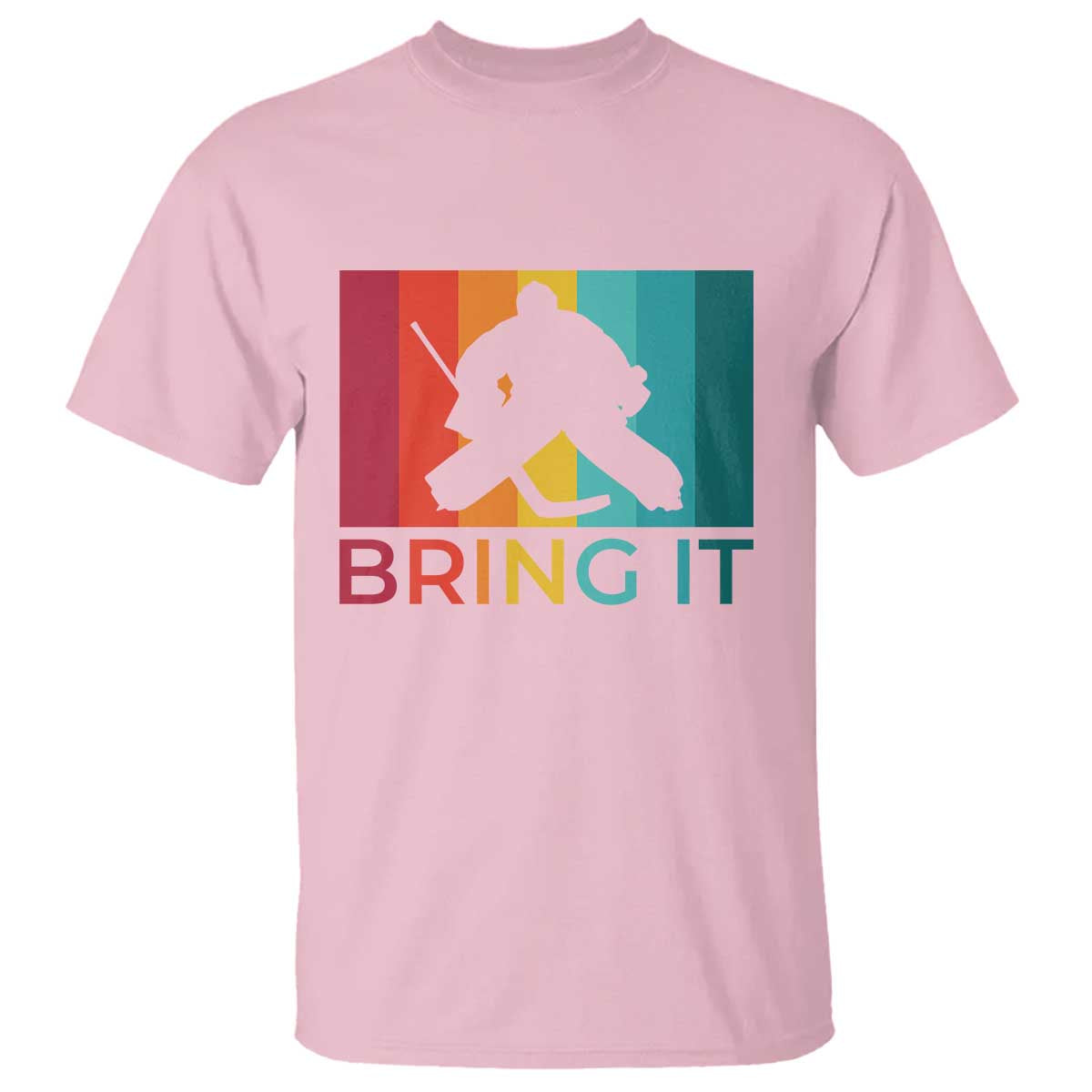 Vintage Ice Hockey Goalie T Shirt Bring It Quote Gift For Fan - Wonder Print Shop