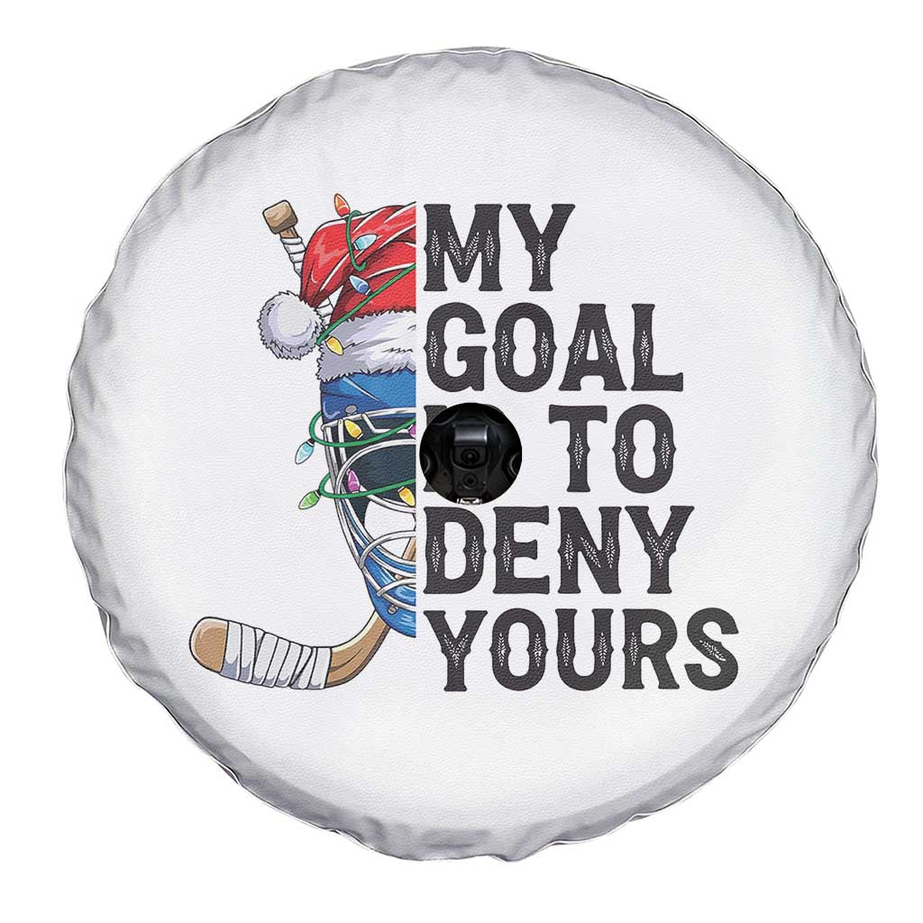 My Goal Is To Deny Yours Spare Tire Cover Ice Hockey Helmet Christmas Gift - Wonder Print Shop