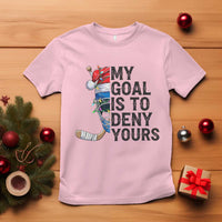 My Goal Is To Deny Yours T Shirt Ice Hockey Helmet Christmas Gift - Wonder Print Shop