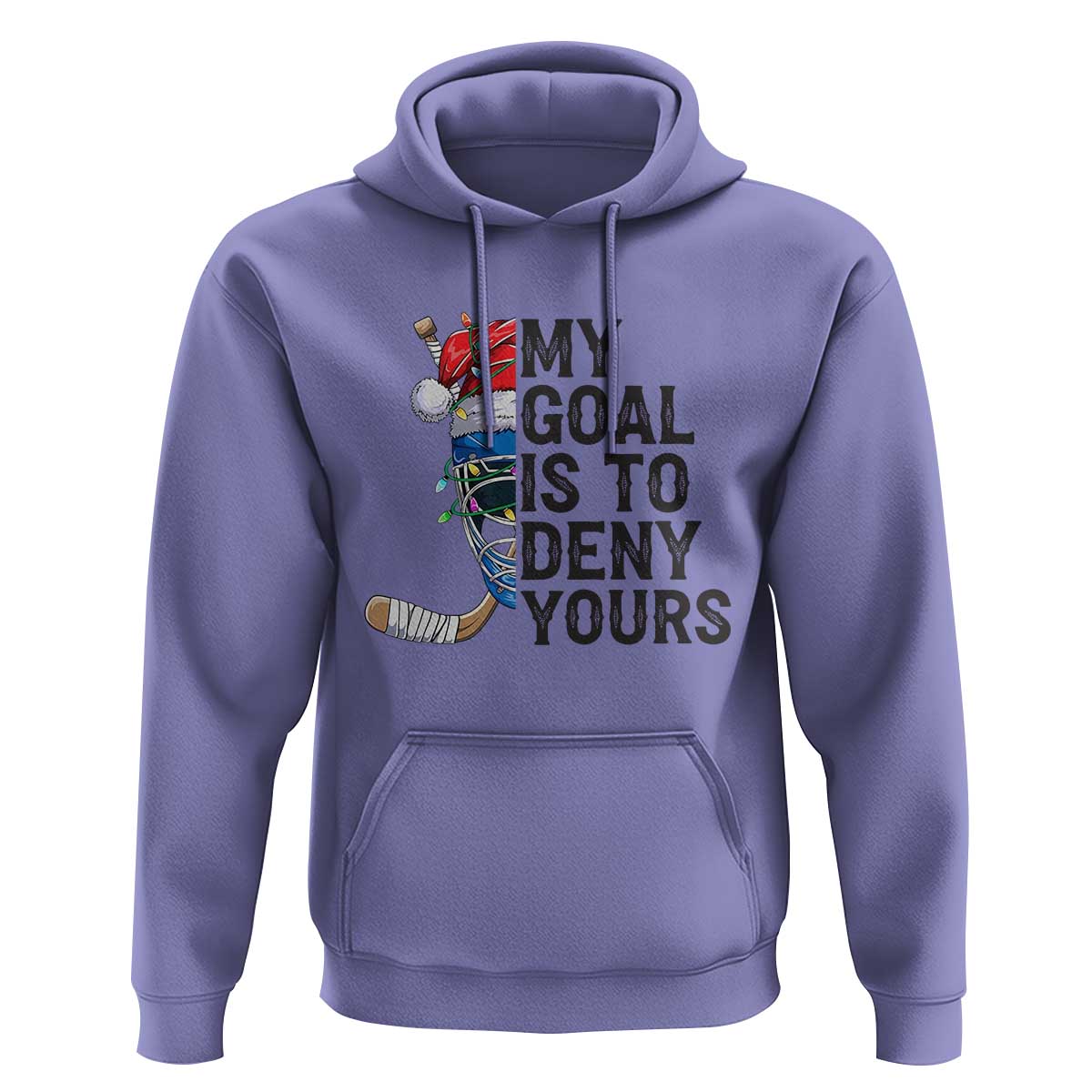 My Goal Is To Deny Yours Hoodie Ice Hockey Helmet Christmas Gift - Wonder Print Shop