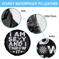 Funny Sexy Dart Player Joke Spare Tire Cover I Am Sexy And I Throw It - Wonder Print Shop