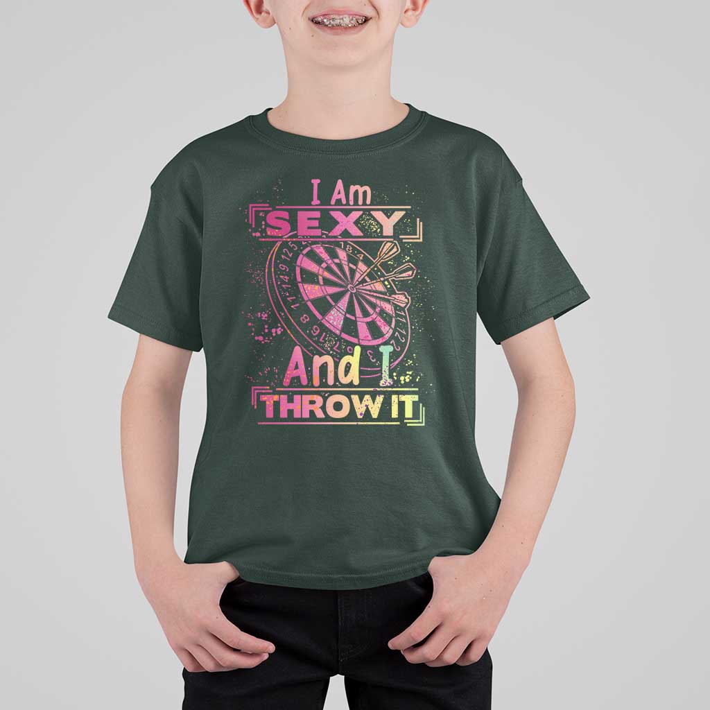 I Am Sexy And I Throw It T Shirt For Kid Sexy Dart Player Gift - Wonder Print Shop