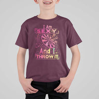 I Am Sexy And I Throw It T Shirt For Kid Sexy Dart Player Gift - Wonder Print Shop