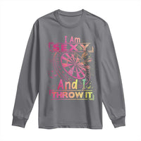 I Am Sexy And I Throw It Long Sleeve Shirt Sexy Dart Player Gift - Wonder Print Shop