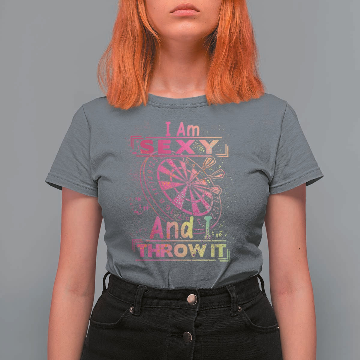 I Am Sexy And I Throw It T Shirt For Women Sexy Dart Player Gift - Wonder Print Shop