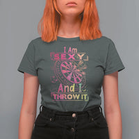 I Am Sexy And I Throw It T Shirt For Women Sexy Dart Player Gift - Wonder Print Shop