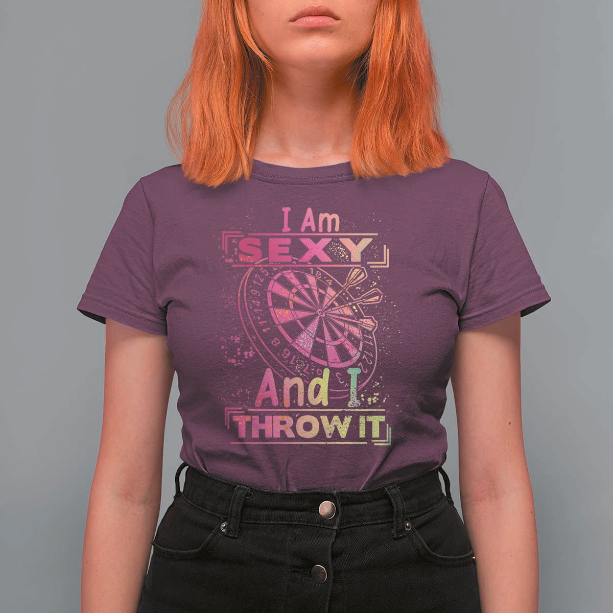 I Am Sexy And I Throw It T Shirt For Women Sexy Dart Player Gift - Wonder Print Shop