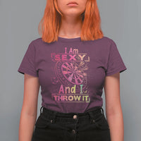 I Am Sexy And I Throw It T Shirt For Women Sexy Dart Player Gift - Wonder Print Shop