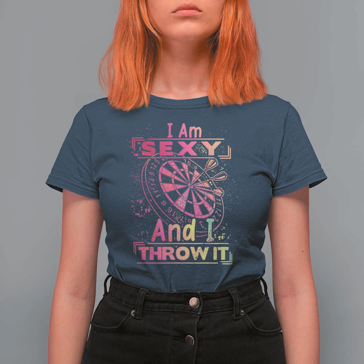 I Am Sexy And I Throw It T Shirt For Women Sexy Dart Player Gift - Wonder Print Shop