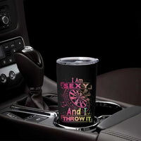 I Am Sexy And I Throw It Tumbler Cup Sexy Dart Player Gift - Wonder Print Shop