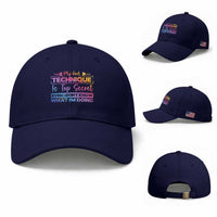 My Dart Technique Is Top Secret Baseball Cap Funny Dartist Gift
