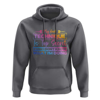 My Dart Technique Is Top Secret Hoodie Funny Dartist Gift - Wonder Print Shop