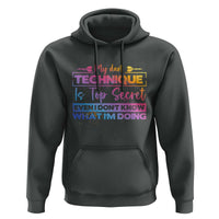 My Dart Technique Is Top Secret Hoodie Funny Dartist Gift - Wonder Print Shop
