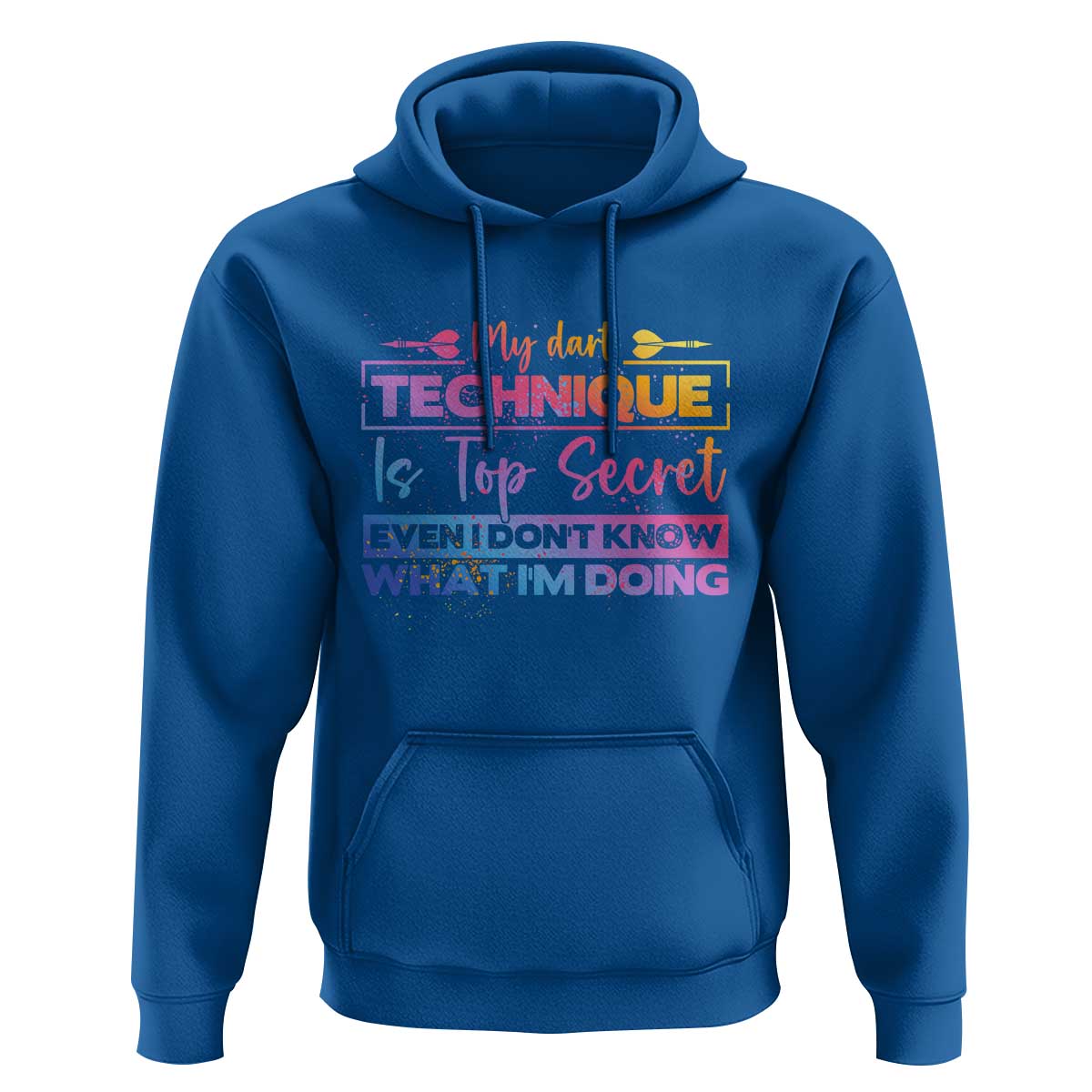 My Dart Technique Is Top Secret Hoodie Funny Dartist Gift - Wonder Print Shop