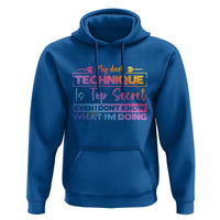 My Dart Technique Is Top Secret Hoodie Funny Dartist Gift - Wonder Print Shop