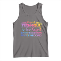 My Dart Technique Is Top Secret Tank Top Funny Dartist Gift - Wonder Print Shop