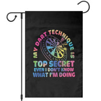 My Dart Technique Is Top Secret Garden Flag Vintage Tie Dye Dart Lover - Wonder Print Shop