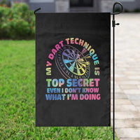 My Dart Technique Is Top Secret Garden Flag Vintage Tie Dye Dart Lover - Wonder Print Shop