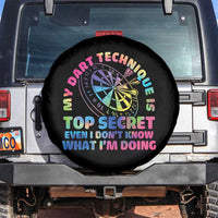My Dart Technique Is Top Secret Spare Tire Cover Vintage Tie Dye Dart Lover - Wonder Print Shop