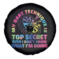 My Dart Technique Is Top Secret Spare Tire Cover Vintage Tie Dye Dart Lover - Wonder Print Shop