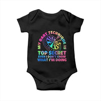 My Dart Technique Is Top Secret Baby Onesie Vintage Tie Dye Dart Lover - Wonder Print Shop