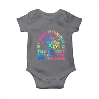 My Dart Technique Is Top Secret Baby Onesie Vintage Tie Dye Dart Lover - Wonder Print Shop
