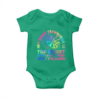 My Dart Technique Is Top Secret Baby Onesie Vintage Tie Dye Dart Lover - Wonder Print Shop