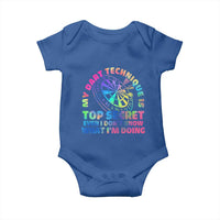 My Dart Technique Is Top Secret Baby Onesie Vintage Tie Dye Dart Lover - Wonder Print Shop
