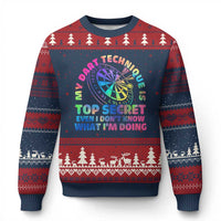 My Dart Technique Is Top Secret Ugly Christmas Sweater Vintage Tie Dye Dart Lover - Wonder Print Shop