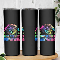 My Dart Technique Is Top Secret Skinny Tumbler Vintage Tie Dye Dart Lover - Wonder Print Shop