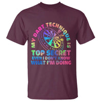 My Dart Technique Is Top Secret T Shirt Vintage Tie Dye Dart Lover - Wonder Print Shop