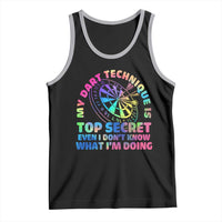 My Dart Technique Is Top Secret Tank Top Vintage Tie Dye Dart Lover - Wonder Print Shop