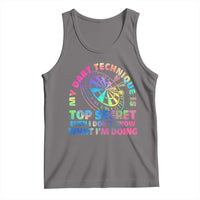 My Dart Technique Is Top Secret Tank Top Vintage Tie Dye Dart Lover - Wonder Print Shop