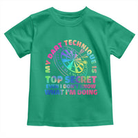 My Dart Technique Is Top Secret Toddler T Shirt Vintage Tie Dye Dart Lover - Wonder Print Shop