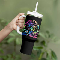 My Dart Technique Is Top Secret Tumbler With Handle Vintage Tie Dye Dart Lover - Wonder Print Shop