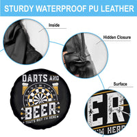 Darts And Beer That Is Why I Am Here Spare Tire Cover Funny Pub Game Darts Lover Gift - Wonder Print Shop