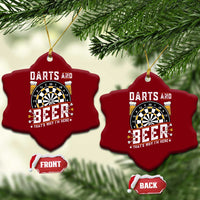 Darts And Beer That Is Why I Am Here Ceramic Ornament Funny Pub Game Darts Lover Gift - Wonder Print Shop