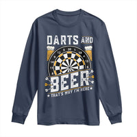 Darts And Beer That Is Why I Am Here Long Sleeve Shirt Funny Pub Game Darts Lover Gift - Wonder Print Shop