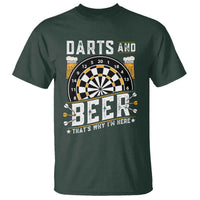 Darts And Beer That Is Why I Am Here T Shirt Funny Pub Game Darts Lover Gift - Wonder Print Shop